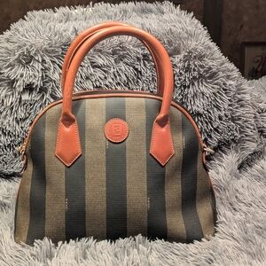 Fendi Pequin Alma Handbag